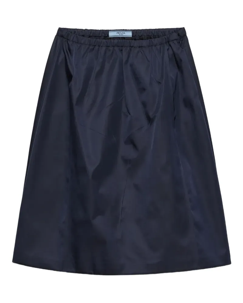 Prada Midirock mit Falten - Blau Blau