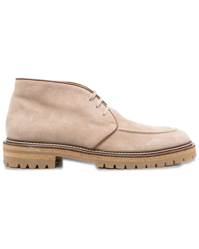 Eleventy Schnürstiefel aus Wildleder - Braun Braun