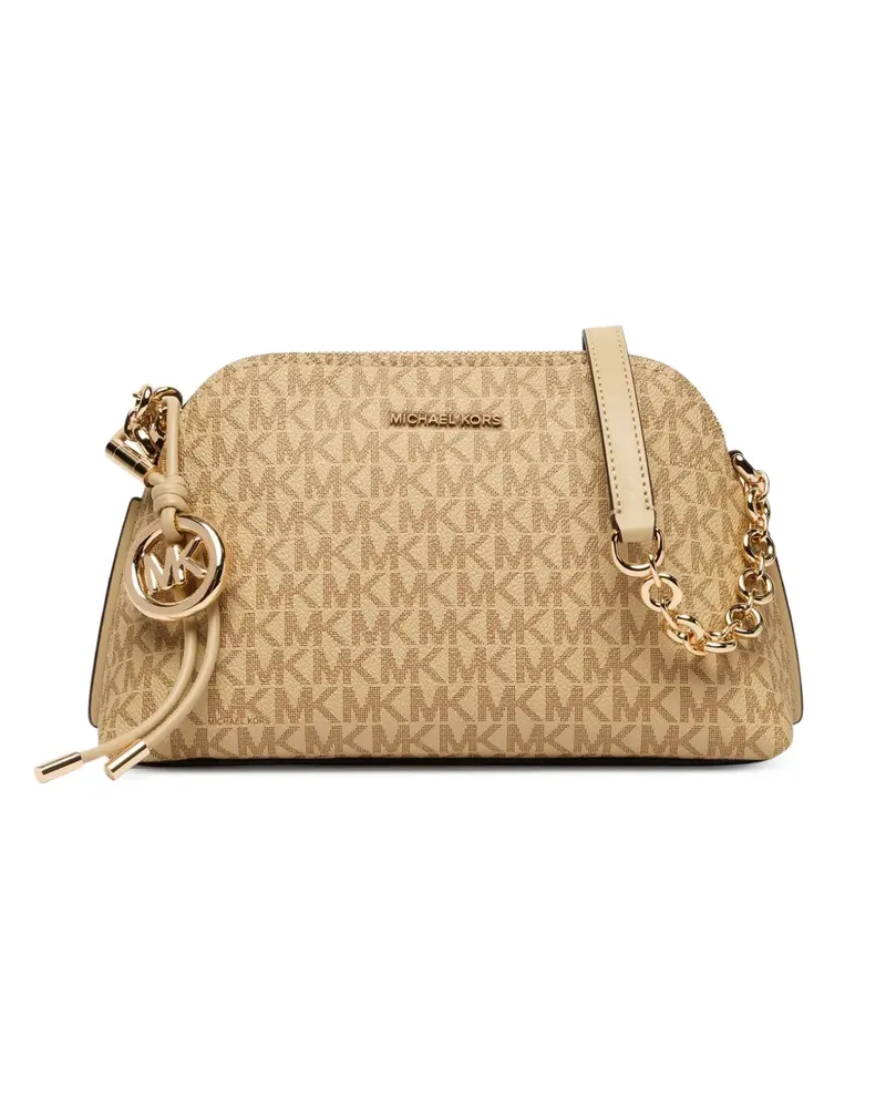 Michael Kors Schultertasche mit Logo-Monogramm und Kuppelform - Nude Nude
