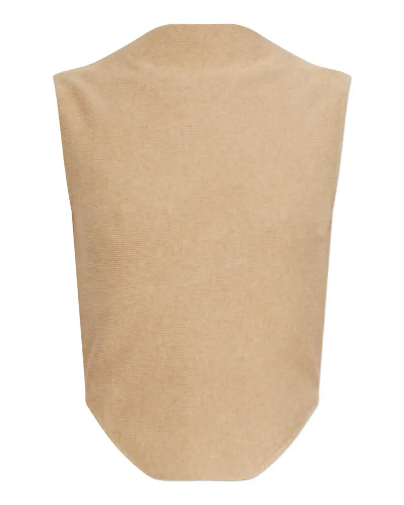 Cult Gaia Romma high-neck knit vest - Nude Nude