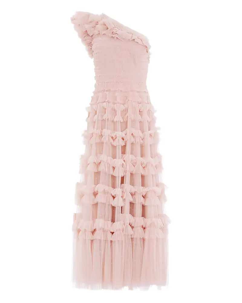 Needle & Thread Gerüschtes Lisette One-Shoulder-Kleid - Rosa Rosa