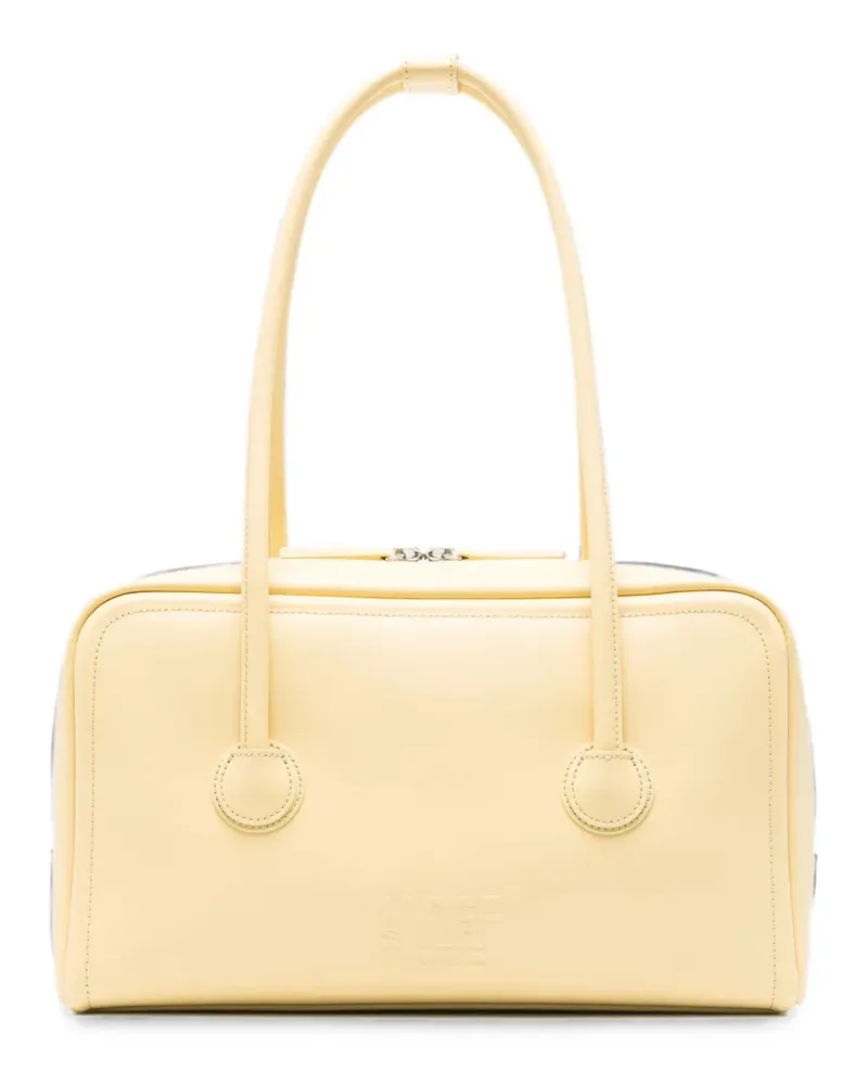 Marge Sherwood logo-embossed leather tote bag - Gelb Gelb