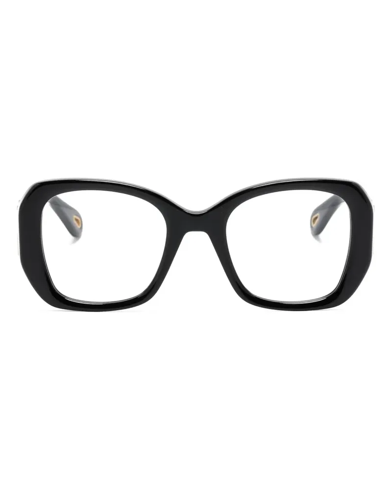 Chloé Marcie Brille mit Oversized-Gestell - Schwarz Schwarz