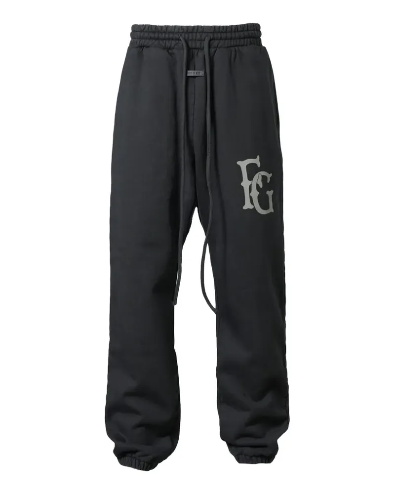 Fear of God FG Jogginghose mit Logo - Schwarz Schwarz