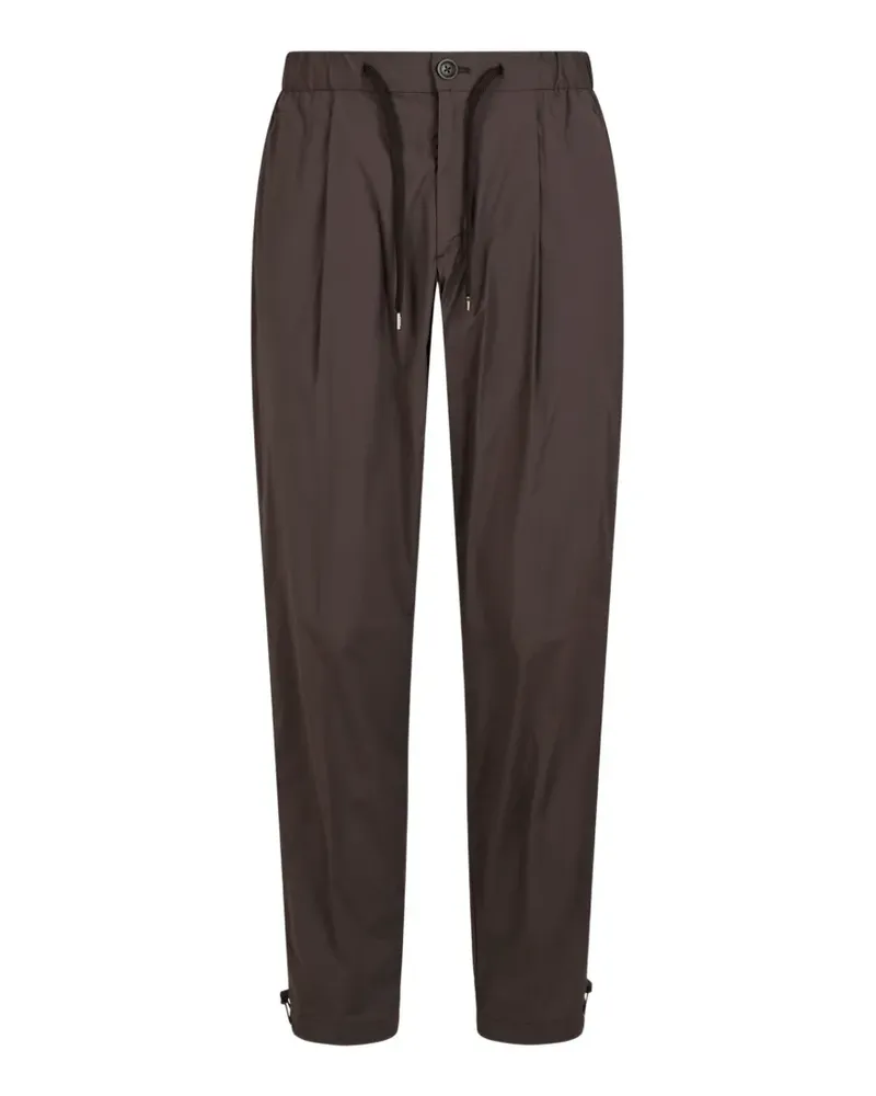 Herno Hose mit Kordelzug - Braun Braun