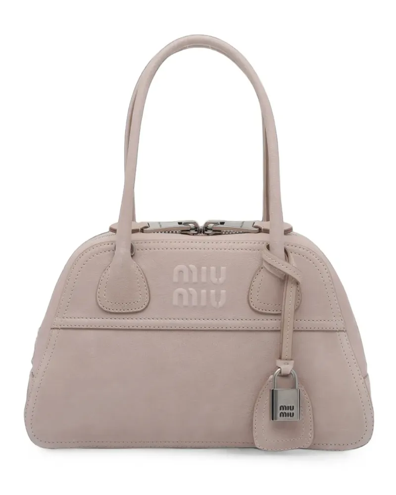 Miu Miu Vivant Tasche aus Nappaleder - Nude Nude