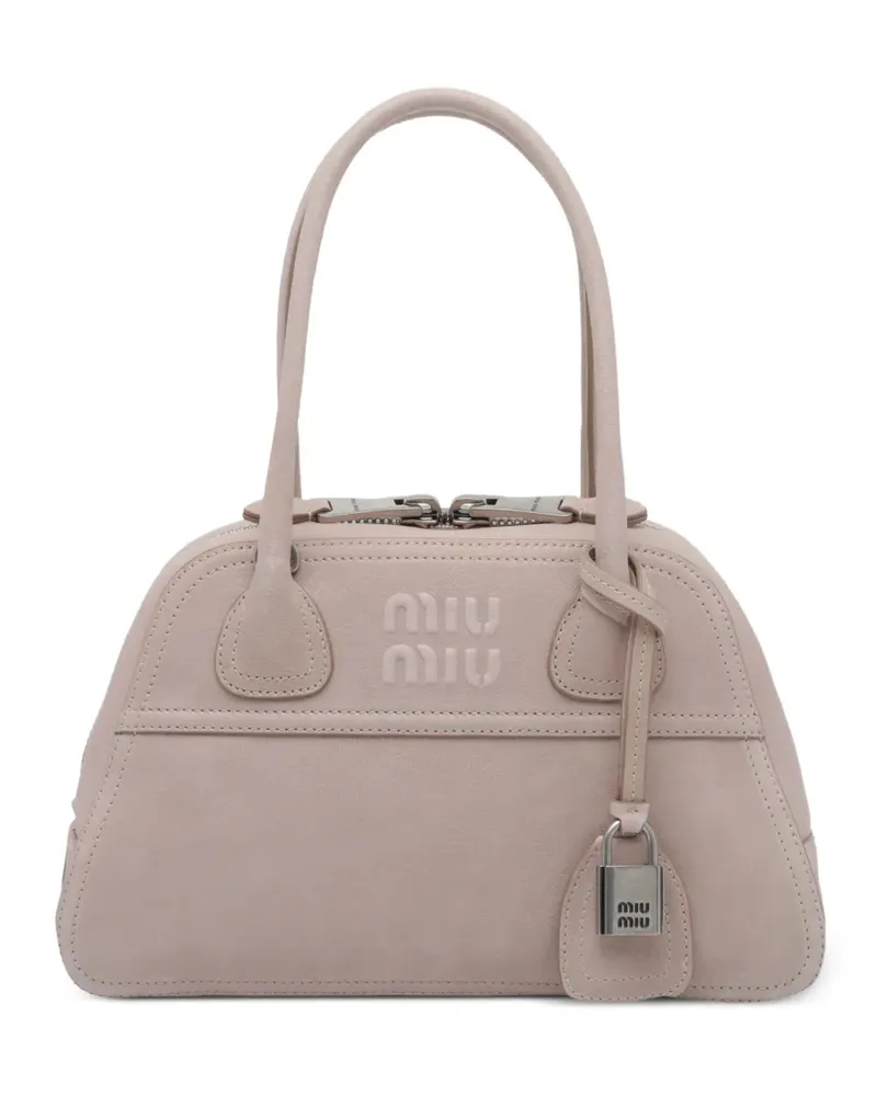 Miu Miu Vivant Tasche aus Nappaleder - Nude Nude