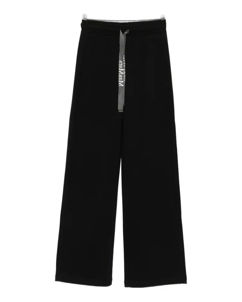 Max Mara Max Mara Smmbali logo-drawstring track pants - Schwarz Schwarz