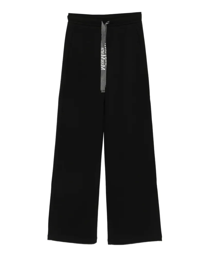 Max Mara Max Mara Smmbali logo-drawstring track pants - Schwarz Schwarz