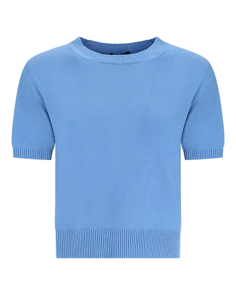 Canessa Strickoberteil mit Rundhalsausschnitt - Blau Blau