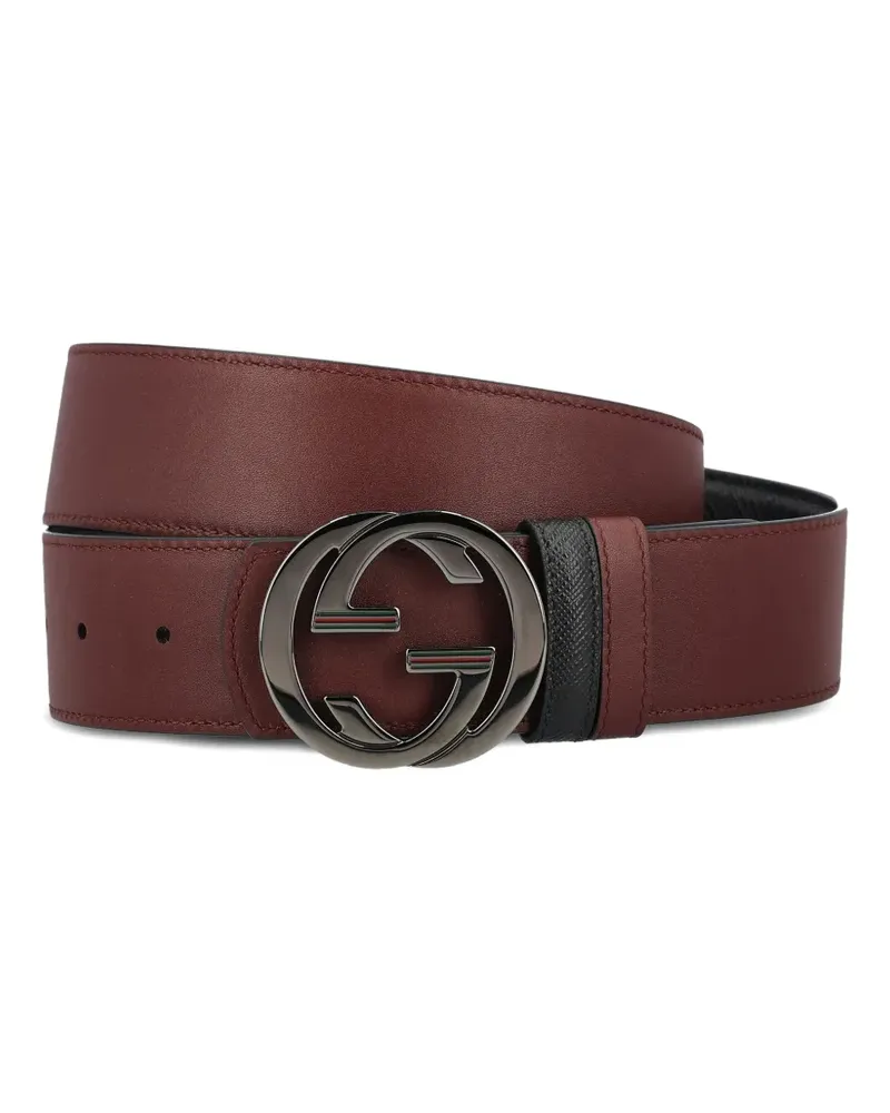 Gucci Interlocking G calfskin belt - Braun Braun