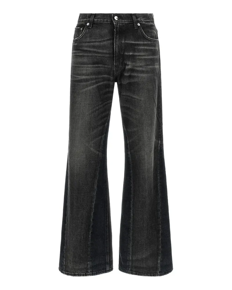 Haikure Claire panelled flared jeans - Schwarz Schwarz