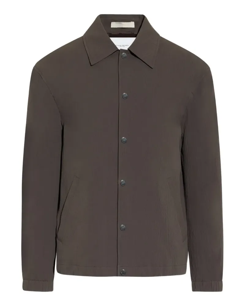 Paolo Pecora Milano button-up shirt jacket - Braun Braun