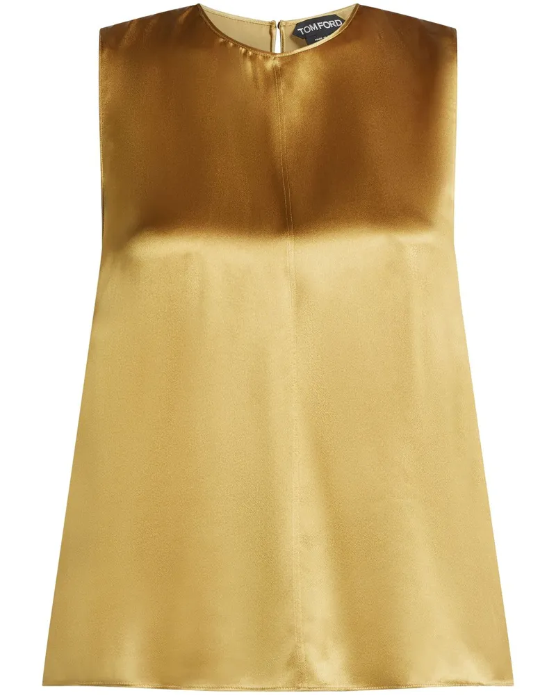 Tom Ford Klassische Satinbluse - Gold Gold