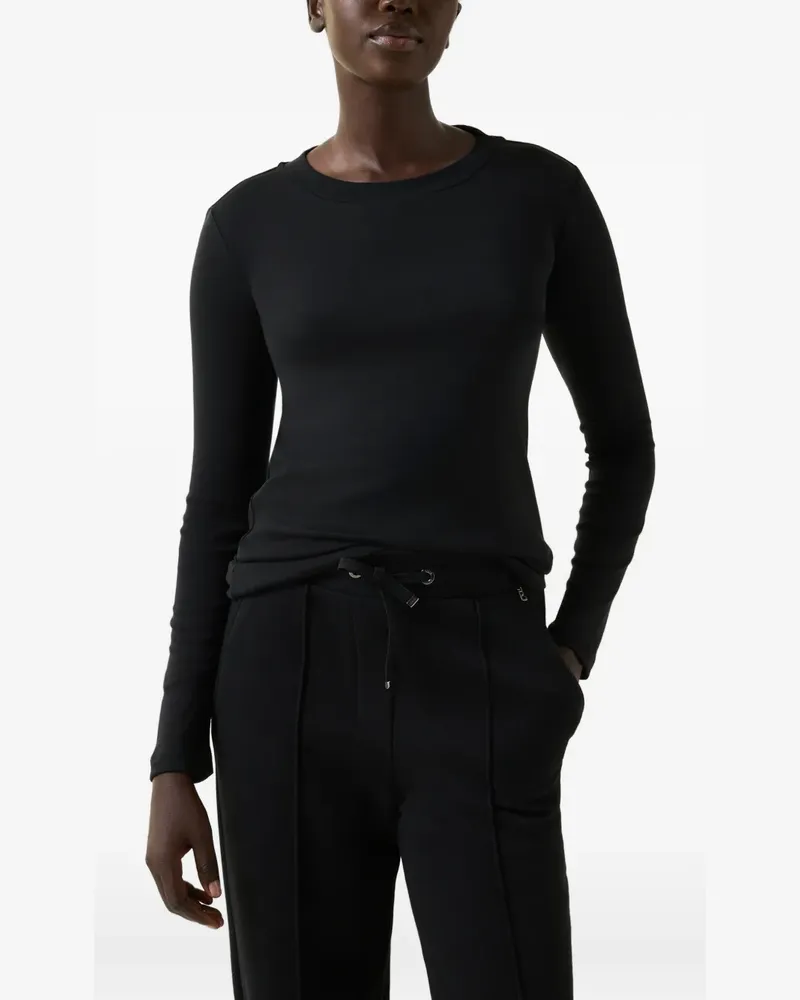 Bogner Nikini Langarmshirt mit Logo-Stickerei - Schwarz Schwarz