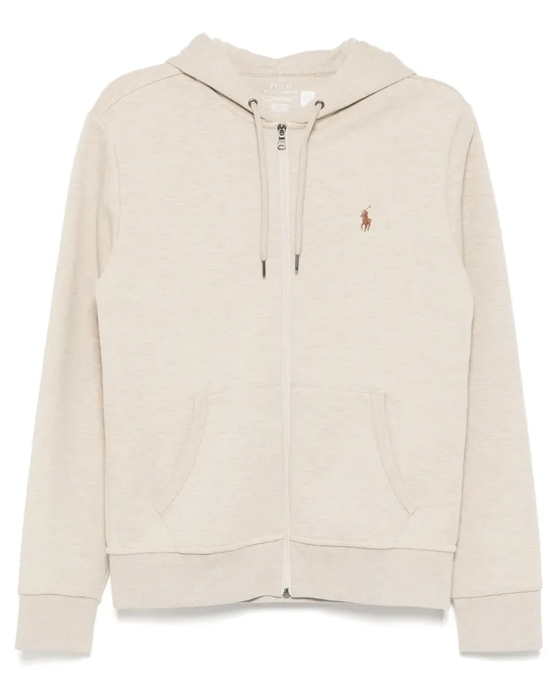 Ralph Lauren Kapuzenjacke mit Logo-Stickerei - Nude Nude