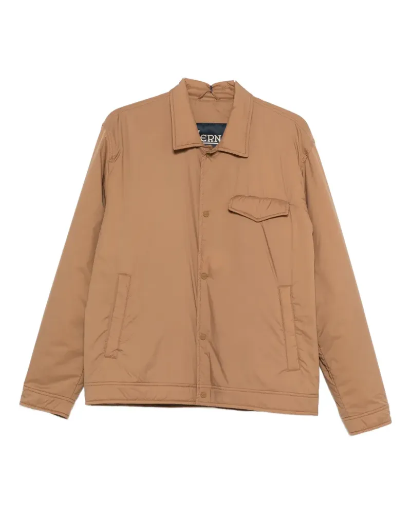 Herno padded shirt jacket - Braun Braun