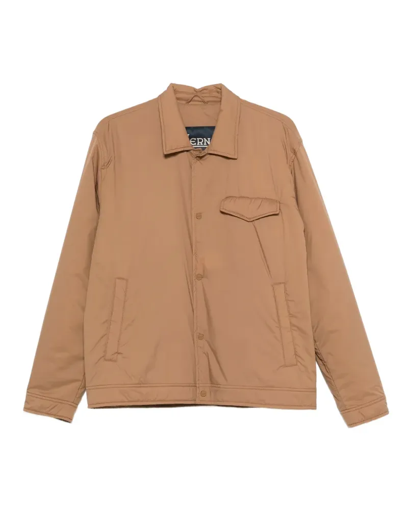 Herno padded shirt jacket - Braun Braun