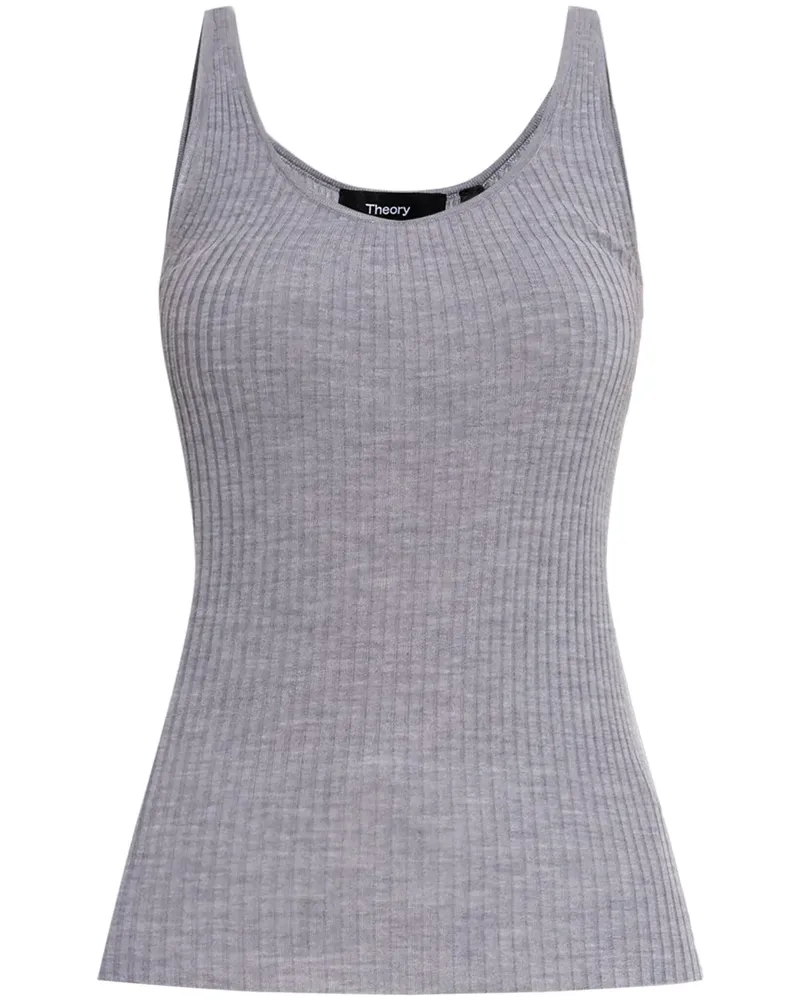 Theory Trägershirt aus Wolle - Grau Grau