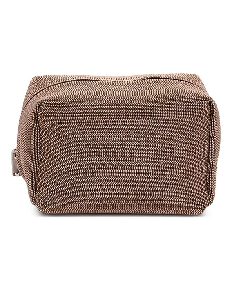 Brunello Cucinelli textured-design wash bags - Braun Braun