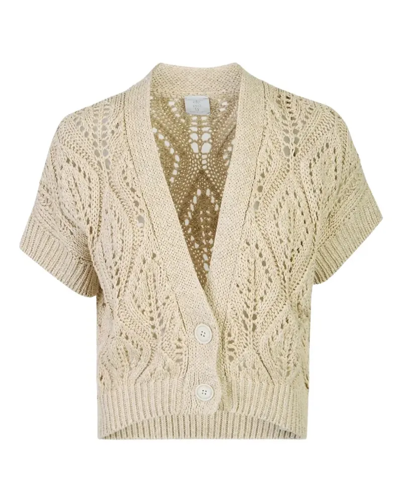 Eleventy short-sleeve cardigan - Nude Nude