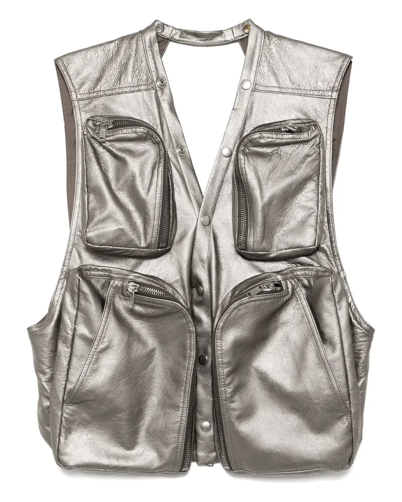 Rick Owens Weste mit aufgesetzten Taschen - Grau Grau
