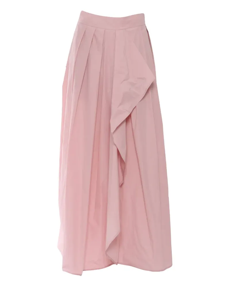 Clips Midirock mit Falten - Rosa Rosa