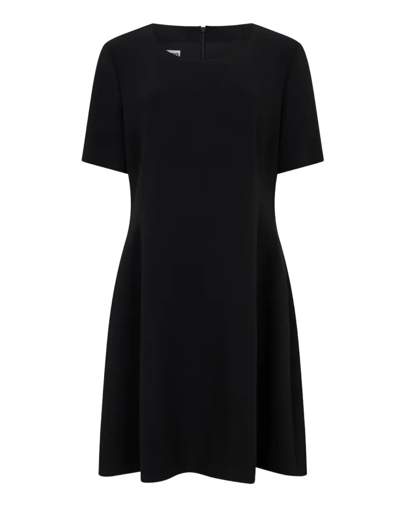 Moschino short-sleeve flared mini dress - Schwarz Schwarz