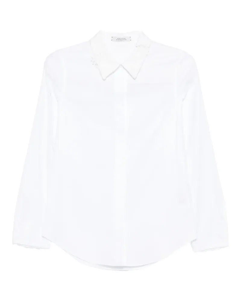 Dorothee Schumacher Powerful Ease Hemd mit Spitzenkragen - Weiß Weiß