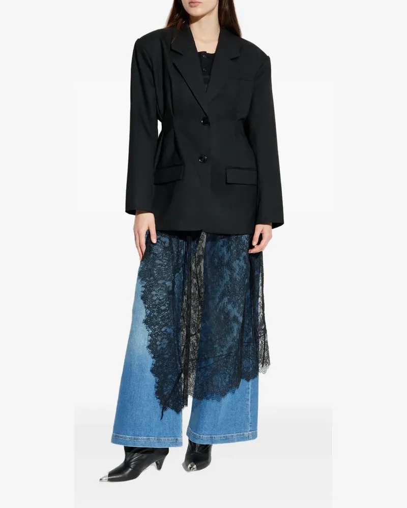 MUNTHE Rocco Spitzenkleid - Schwarz Schwarz