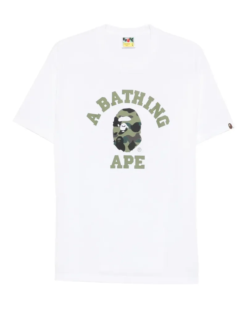 BAPE logo-detail short-sleeve T-shirt - Weiß Weiß