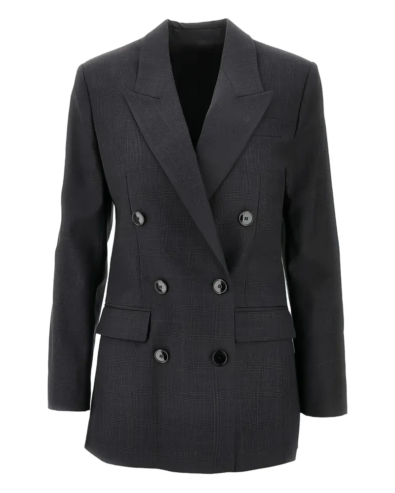 Isabel Marant Doppelreihiger Blazer mit Karomuster - Grau Grau