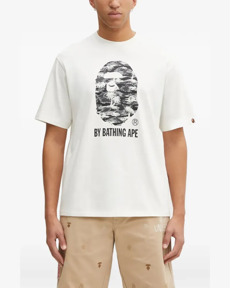 BAPE T-Shirt mit Palmen-Print - Nude Nude