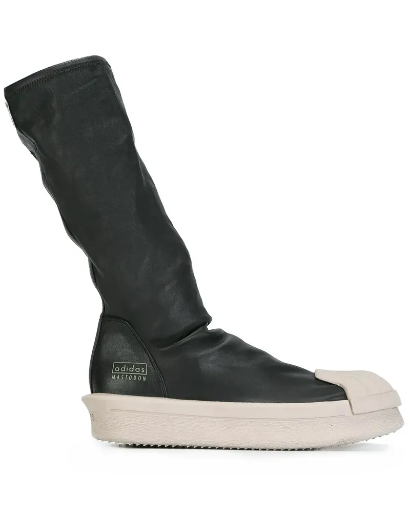 Rick Owens x Adidas High-Top-Stiefel - Schwarz Schwarz