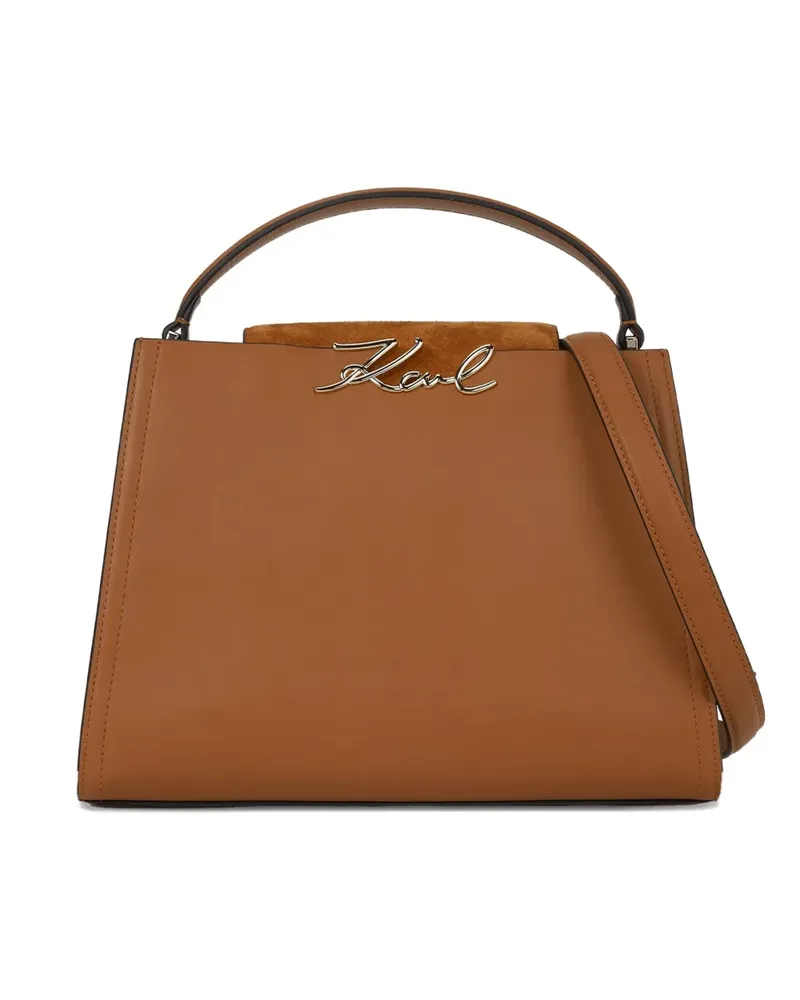 Karl Lagerfeld K/Signature Tote Bag - Braun Braun
