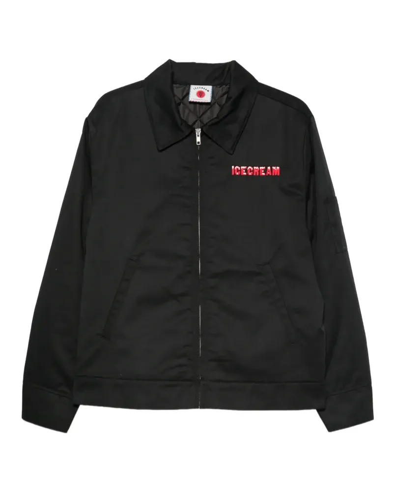ICECREAM Jacke mit Logo-Stickerei - Schwarz Schwarz