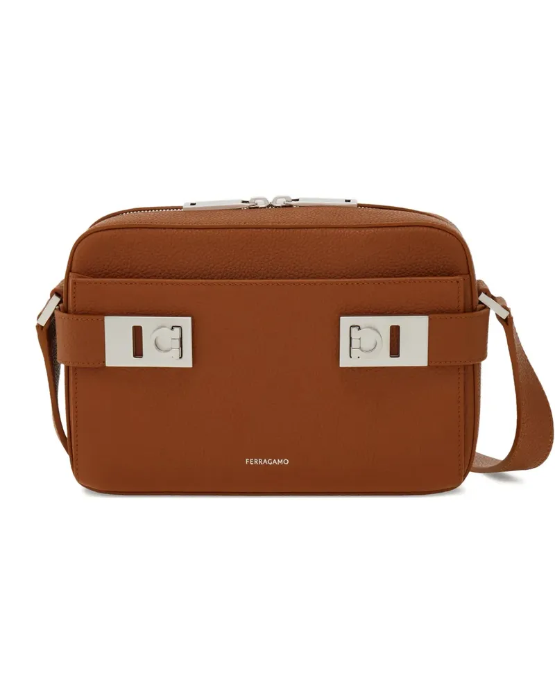 Ferragamo Umhängetasche mit Gancio-Schnalle - Braun Braun