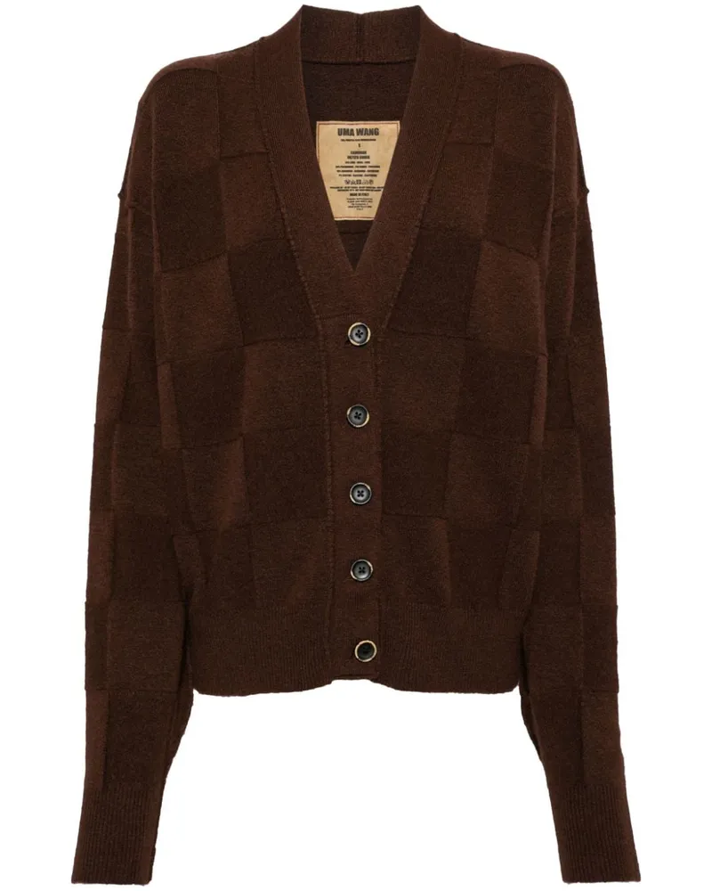 Uma Wang Cardigan mit V-Ausschnitt - Braun Braun
