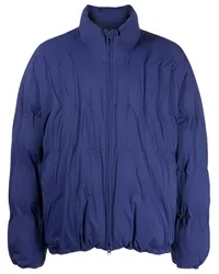 Post Archive Faction Gefütterte Jacke mit Ziernaht Blau