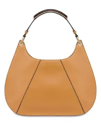 Alberta Ferretti Schultertasche aus Leder Braun