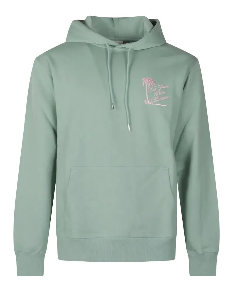 Drôle de Monsieur Not From Paris Madame embroidered hoodie - Grün Grün