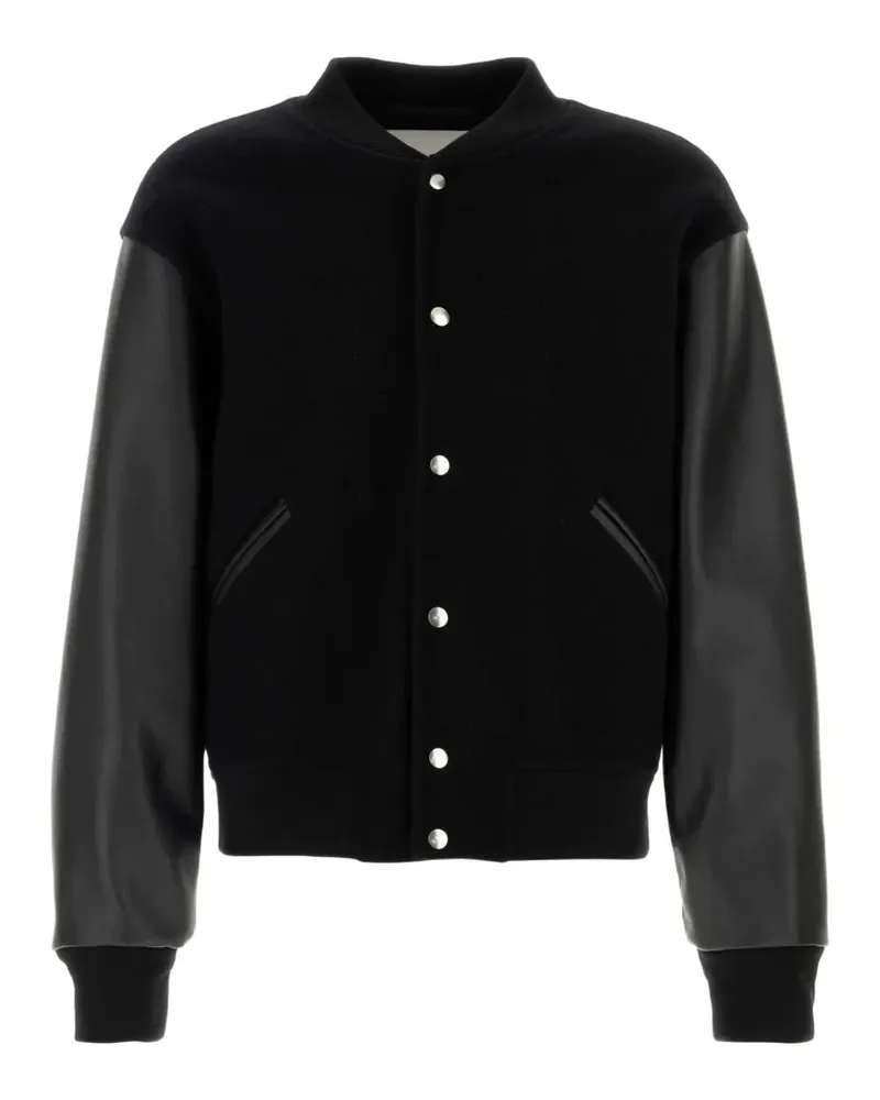 Jil Sander Bomberjacke mit Knopfverschluss - Schwarz Schwarz