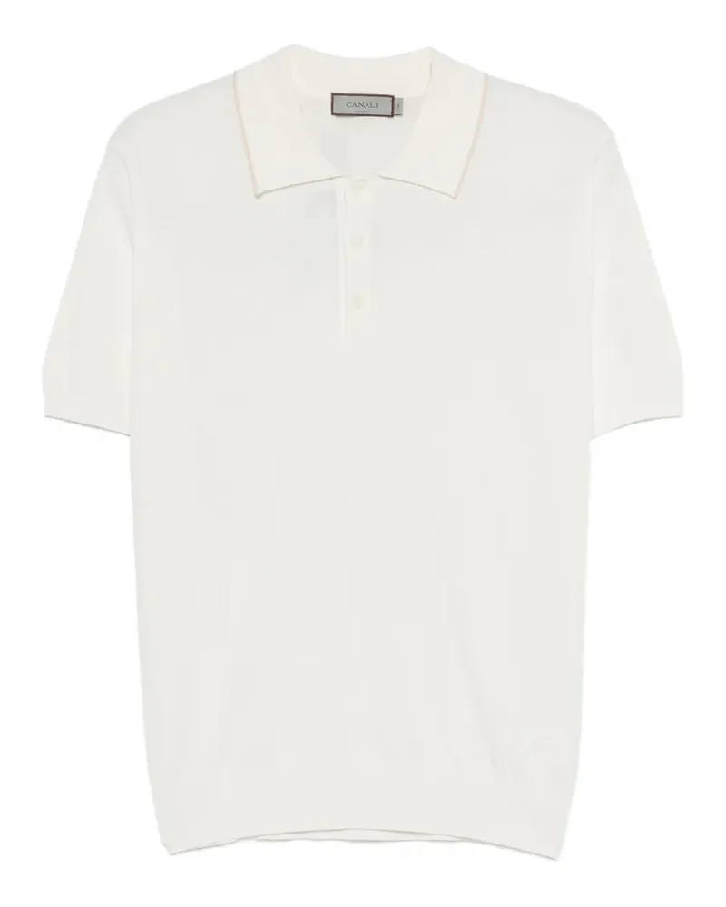 Canali short-sleeve polo shirt - Weiß Weiß