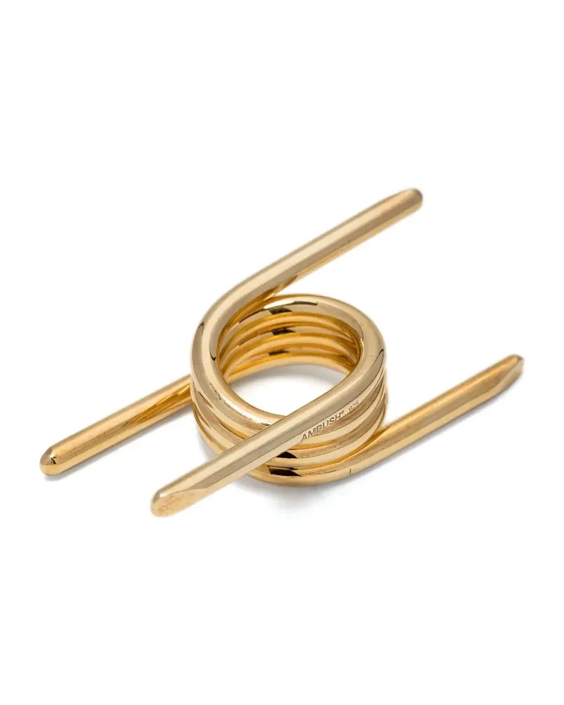 AMBUSH Vergoldeter Ring Gold