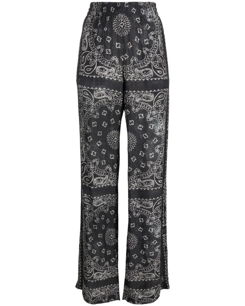 Golden Goose Hose mit Paisley-Print - Grau Grau