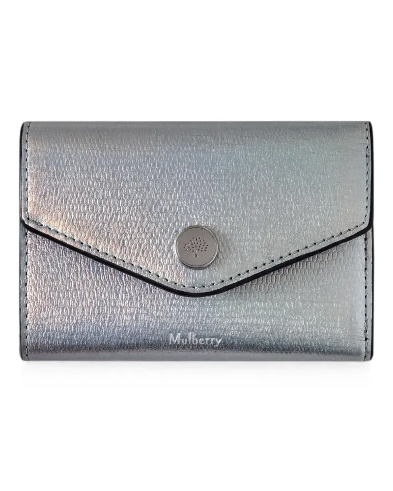 Mulberry metallic lizard-effect wallet - Silber Silber