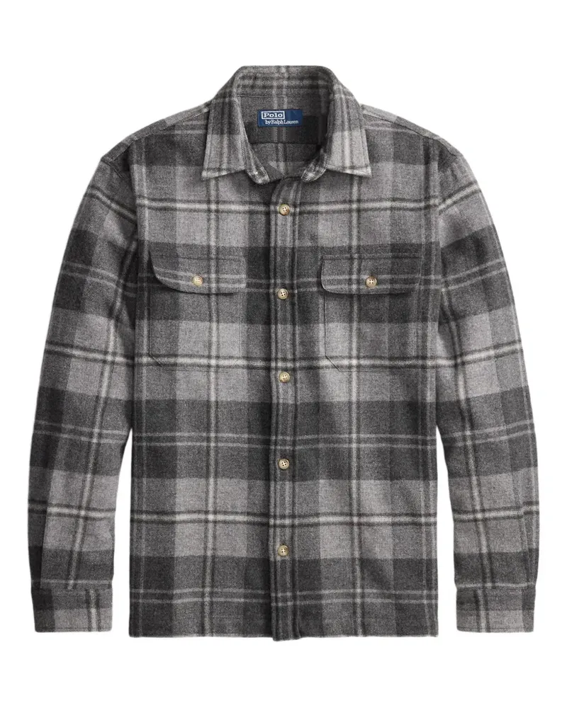 Ralph Lauren Kariertes Hemd mit Knöpfen - Grau Grau