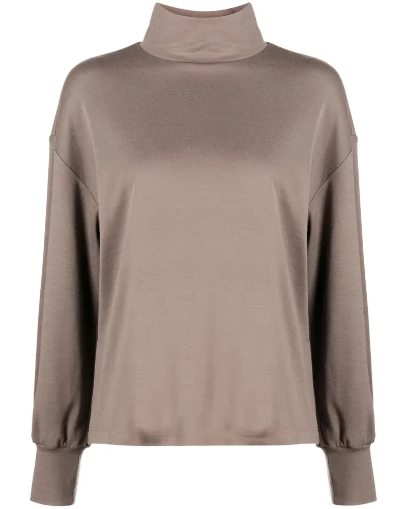Fabiana Filippi Pullover mit Stehkragen - Braun Braun