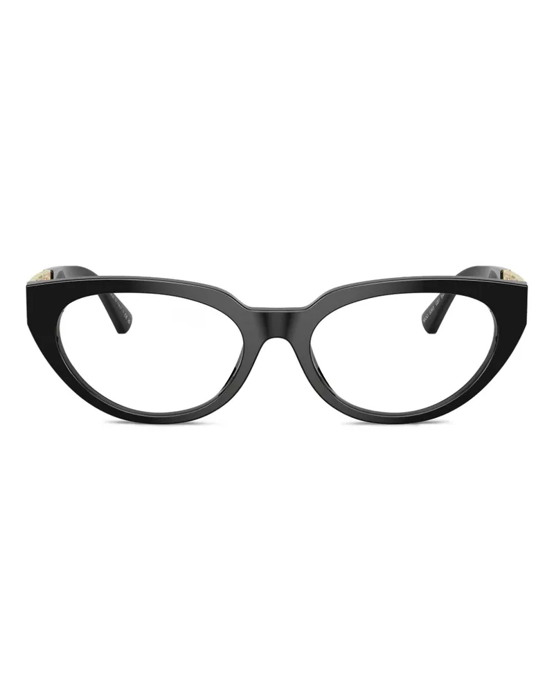 Versace Brille im Cat-Eye-Design - Schwarz Schwarz