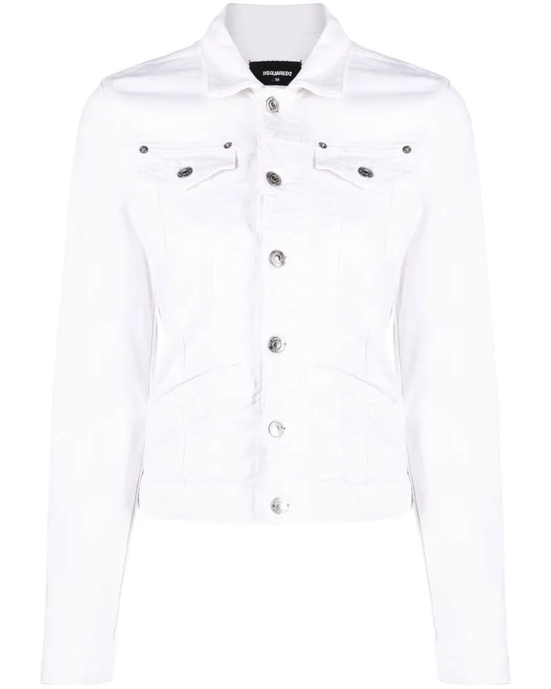 Dsquared2 Mantel mit Knöpfen - Weiß Weiß